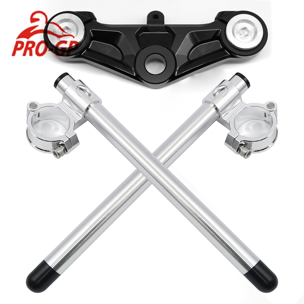 

For CFmoto XO-1 Papio 125 CF125 XO-1 Top upper triple tree steering clamp CNC Aluminum 22mm Motorcycle Handlebar Clip-Ons Fork