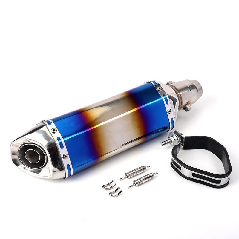 حار بيع ألياف الكربون Ak العادم الهروب الأنابيب دراجة نارية الخمار Escapamento #3