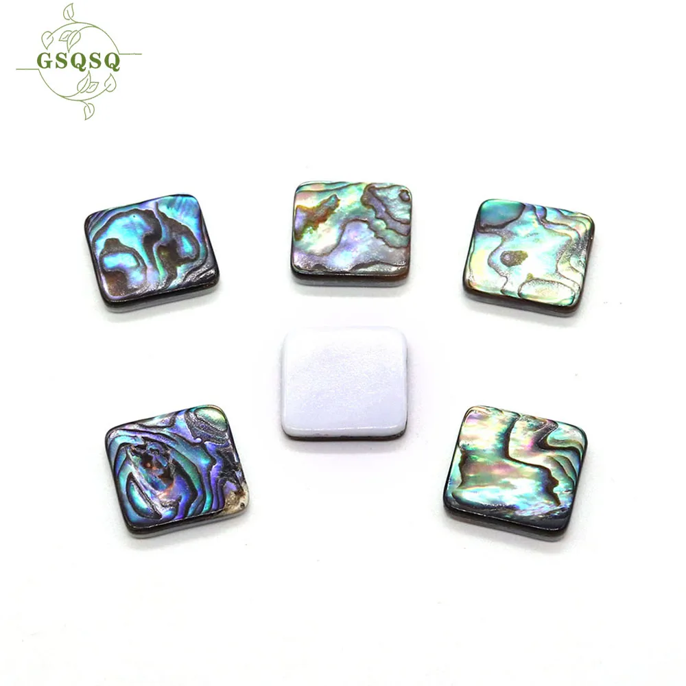 Square Abalone Shells Scattered Beads Natural Shells Non Porous Beads Jewelry Making DIY Ring  Necklaces Pendants Accessories