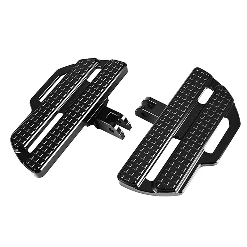 A65P-Motorcycle Driver Front Footpegs Floorboards Pedal For -Davidson Softail Fat Boy Low Rider Sport Glide Slim