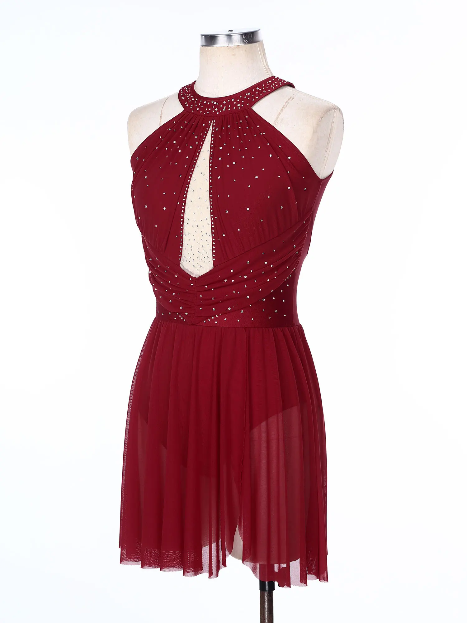 Latin Dance Costume for Women Salsa Cha-cha Skirted Leotard Tassels Fringed Bodysuit Ballroom Dancing Tango Samba Jumpsuit