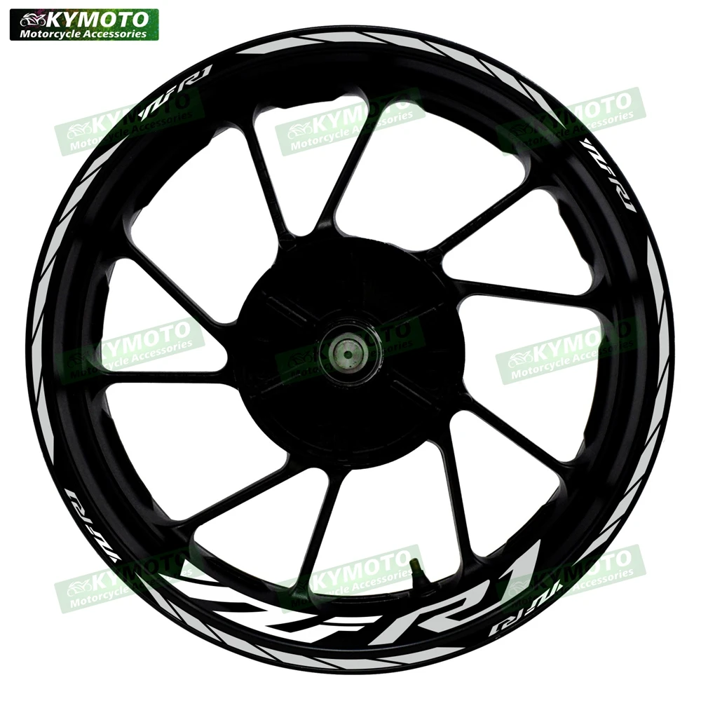 for YZF R1 R1M motorcycle accessories 17 inch front and rear wheel stickers modified reflective wheel rim stickers decoration