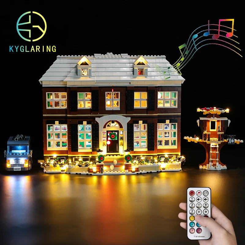 

Kyglaring Led Lighting Set DIY Toys for Ideas 21330 Home Alone Blocks Building (Only Light Kit Included)