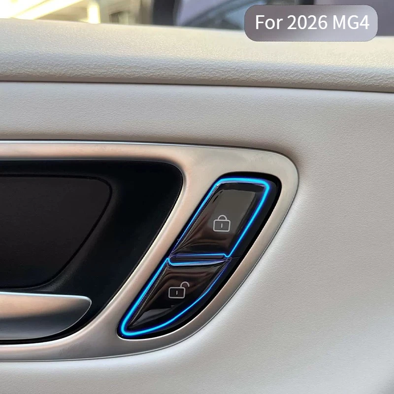 For 2026 MG4 Door Lock Button Drip Glue Protective Sticker, Anti-scratch Interior Decoration Trim, Car Modification Accessories