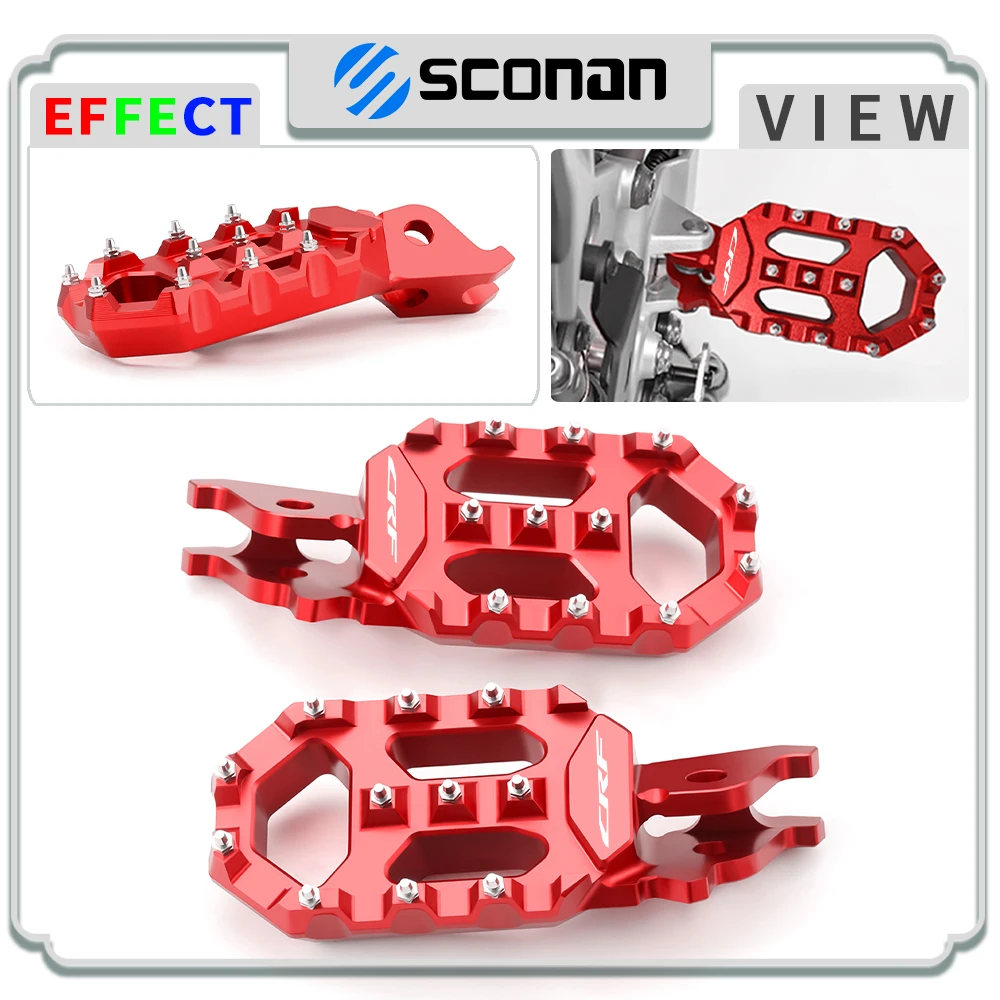 

For CRF450 CRF450R CRF450RX CRF450X CRF450L CRF450RL Foot Pegs Pedals FootRest Footpegs Motorcycle accessories CNC Aluminum
