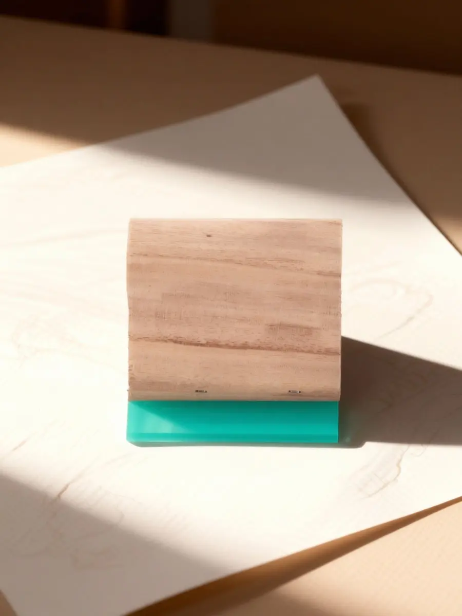 Silk Screen Squeegee 75D Precision Edge Wooden Handle Screen Printing Tool for DIY Home Studio Fabric Textile Ink Distribution view 6