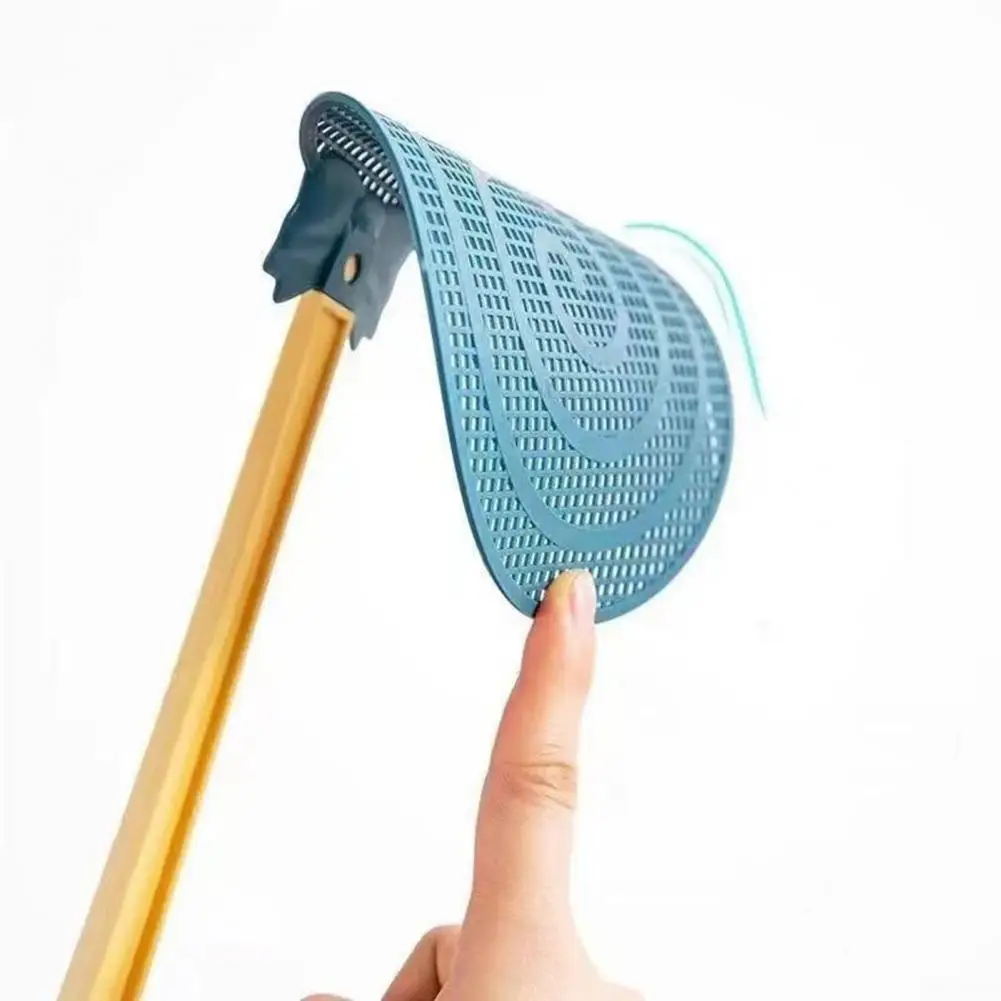 Fly Swat Racket Lightweight Fly Swatter Efficient Durable Lollipop Fly Swatters Long Handle Lightweight Design with for Indoor