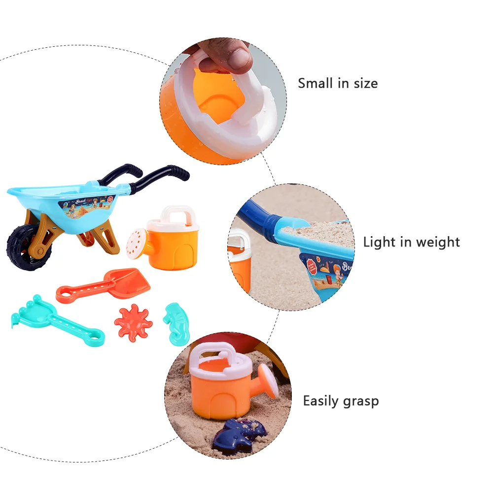 عربة ألعاب الشاطئ للأطفال، عربة ألعاب رملية للأطفال، مجموعة لعب بلاستيكية تعليمية
