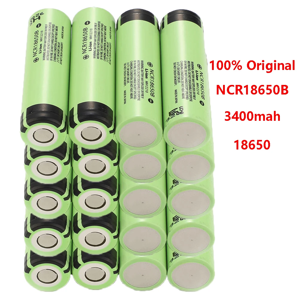 Soshine 18650 Lithium NCR18650B 3.7V 3400mAh Rechargeable Battery 100% New Original 18650 3400mAh Battery Flashlight Batteries