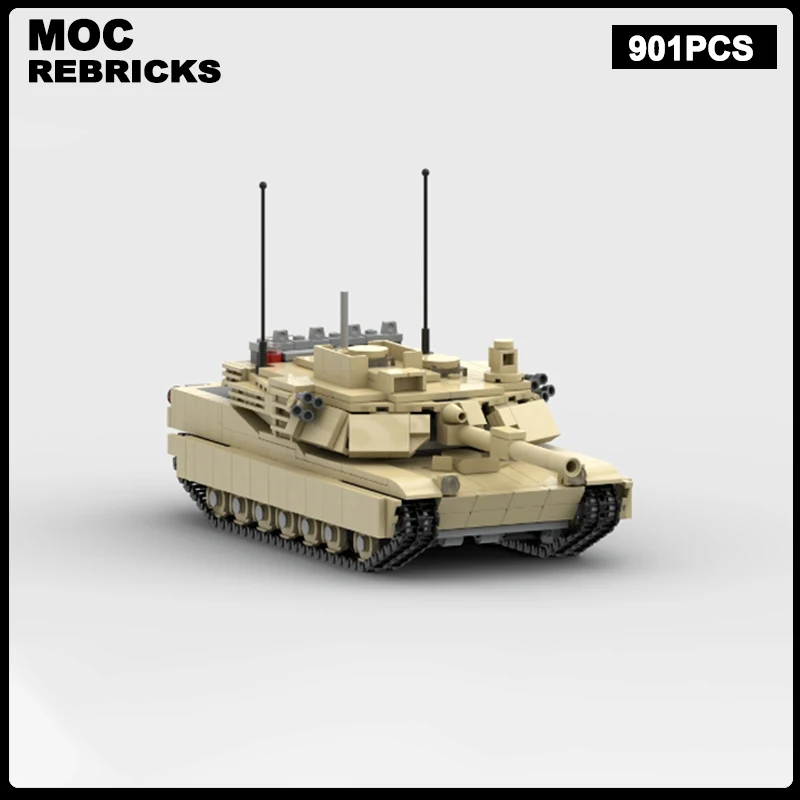 

WW2 US Military Series Army Armored Vehicles MOC Building Blocks Battle Tank Assembly Model Brick Toys Children's Christmas Gi