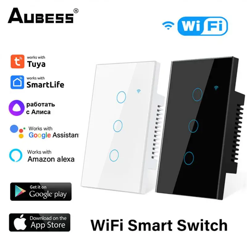 Touch Switch Easy Setting Up Voice Control Three Control Methods Smart Home Home Essentials Light Wall Button