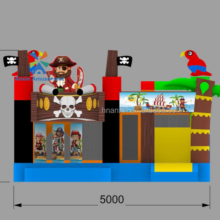 New Hot Selling Pirate Kids Inflatable Party Castles Jumping Castle Trampoline