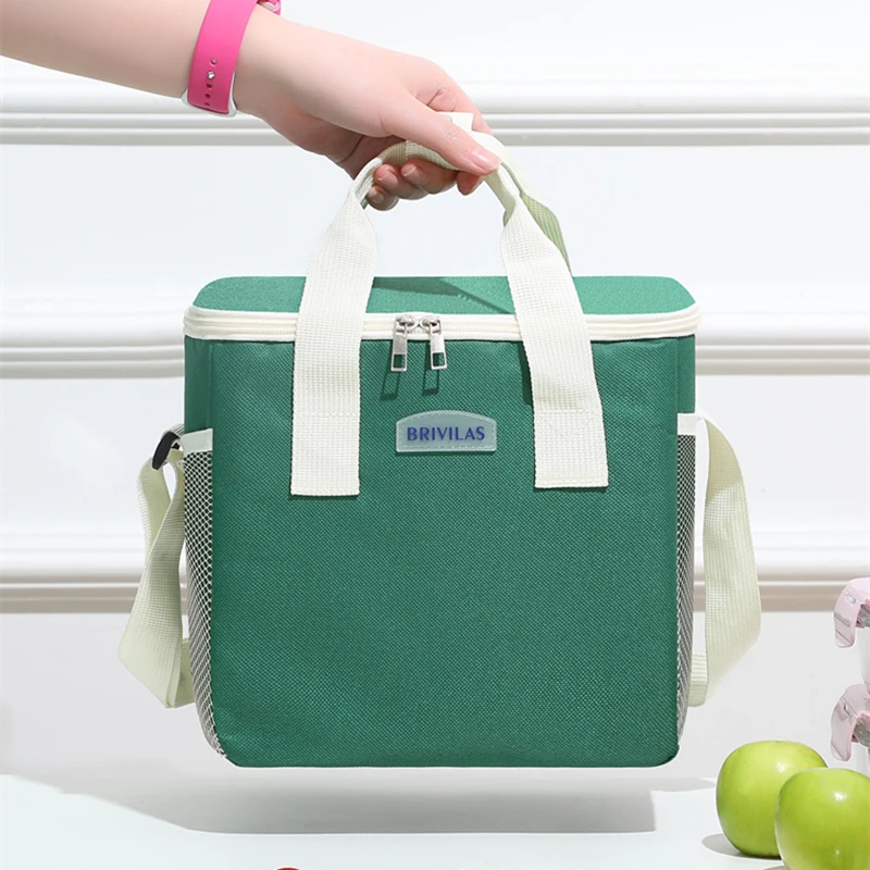 Portable Large Capacity Lunch Bag Cute Durable Food Thermal Box Cooler Lunchbox Aluminum Foil Insulated Picnic Bags