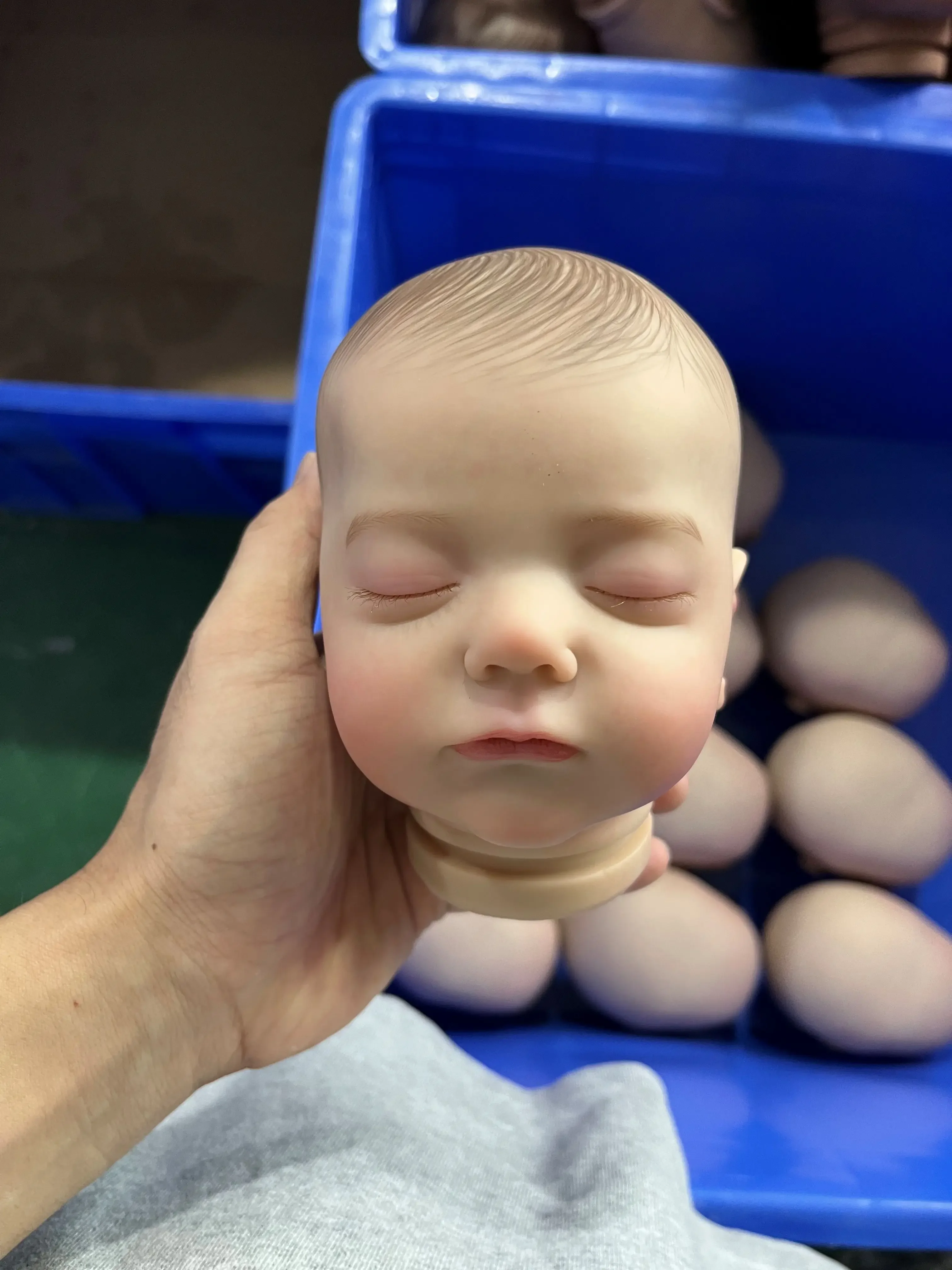 EGO 20inch Already Painted Finished Reborn Doll Alessia with Cloth Body Hand Painted with Visible Veins