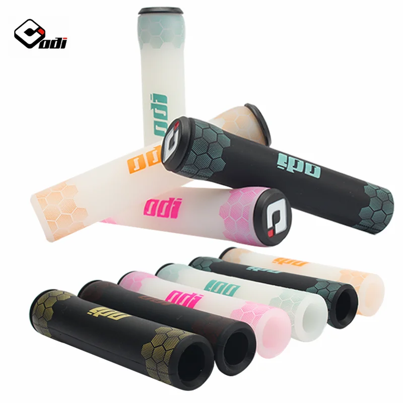 ODI Silicone Handlebar Grips Folding Balance Bike Riding Grips Shockproof Non-slip Mountain Road Bicycle Handlebar Accessories