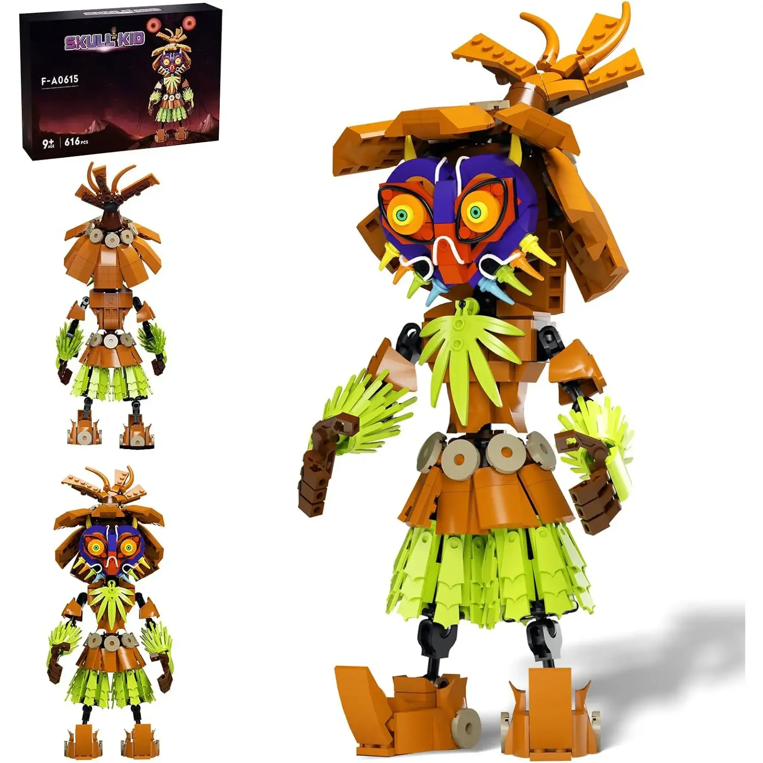 Ancient Tribe Savage Majora's Mask Blocks Game Anime Character Mask Building Blocks for Children Creative Gifts Boys Gifts