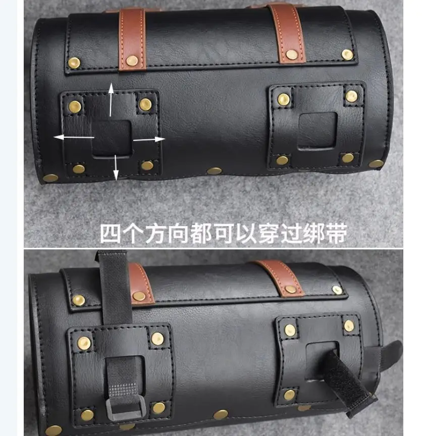 Bike/Motorcycle Front Fork Bag Electric Car Front Handle Tail Frame bag PU Material Retrofit Storage Bag 27*13CM G1179