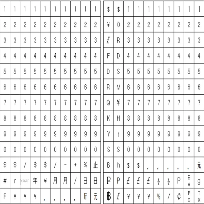 hit product6602 Double Row 10-digit Coding Pricing Machine for Supermarkets Custom Logo Color Box Packaging Typing Clear