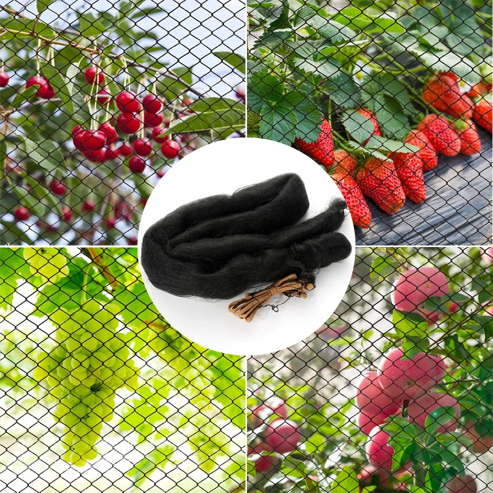 Black Mesh Anti Bird Mist Nets Vegetable Garden Orchard And Garden Protective Nylon Netting Outdoor Garden Tools