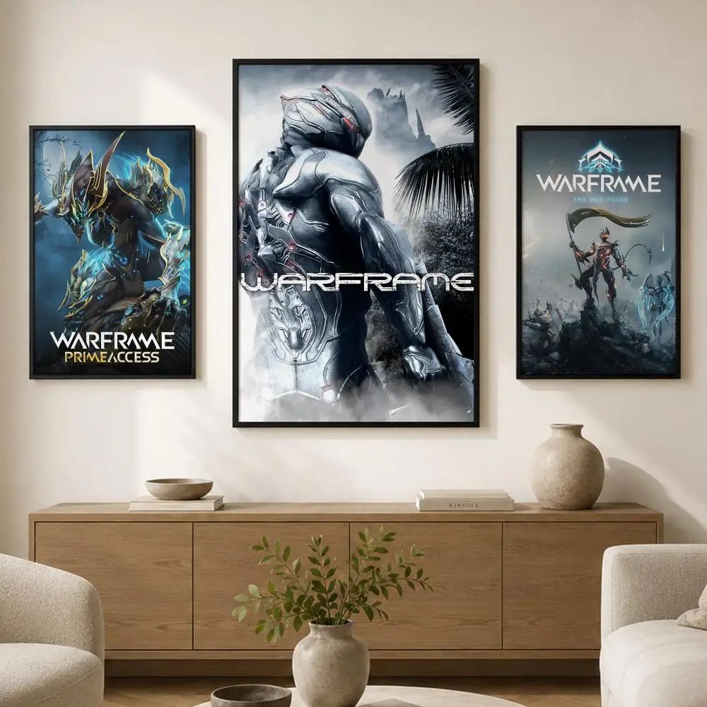 Game Warframe Poster Waterproof PP Paper Self-Adhesive High-Definition Decorative Art Suitable for Living Bedrooms Gifting