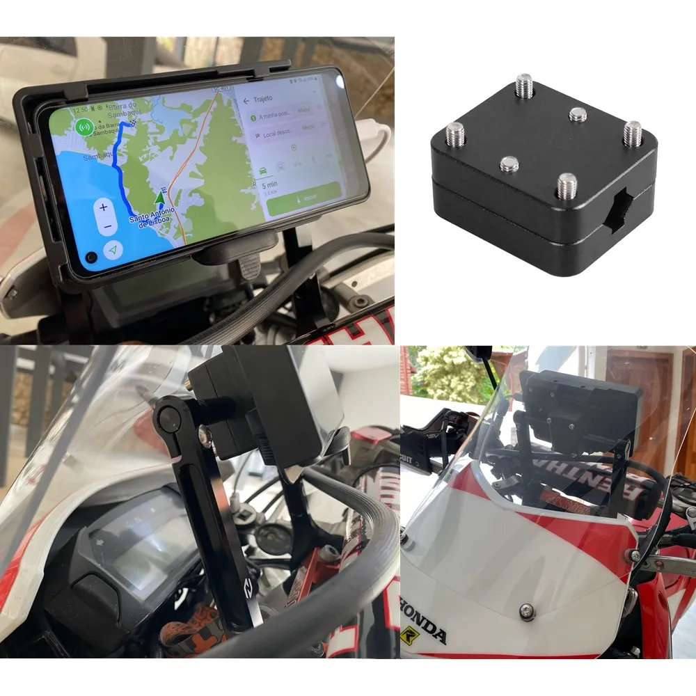 Aluminum Motorcycle Phone GPS Navigation Holder Mount Bracket For BMW R1200GS R1250GS LC Adv F900R CRF1000L 2012-2017 12mm 16mm
