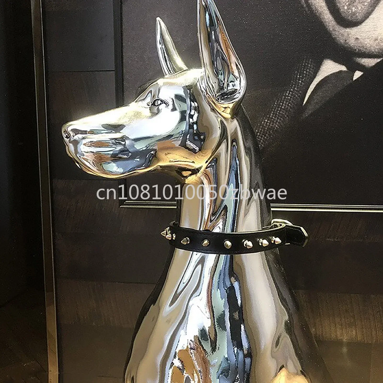 new2026 Decor Sculpture Doberman Dog Large Art Animal Statues Figurine Room Decoration Resin Statue Ornamentgift Holiday Gift