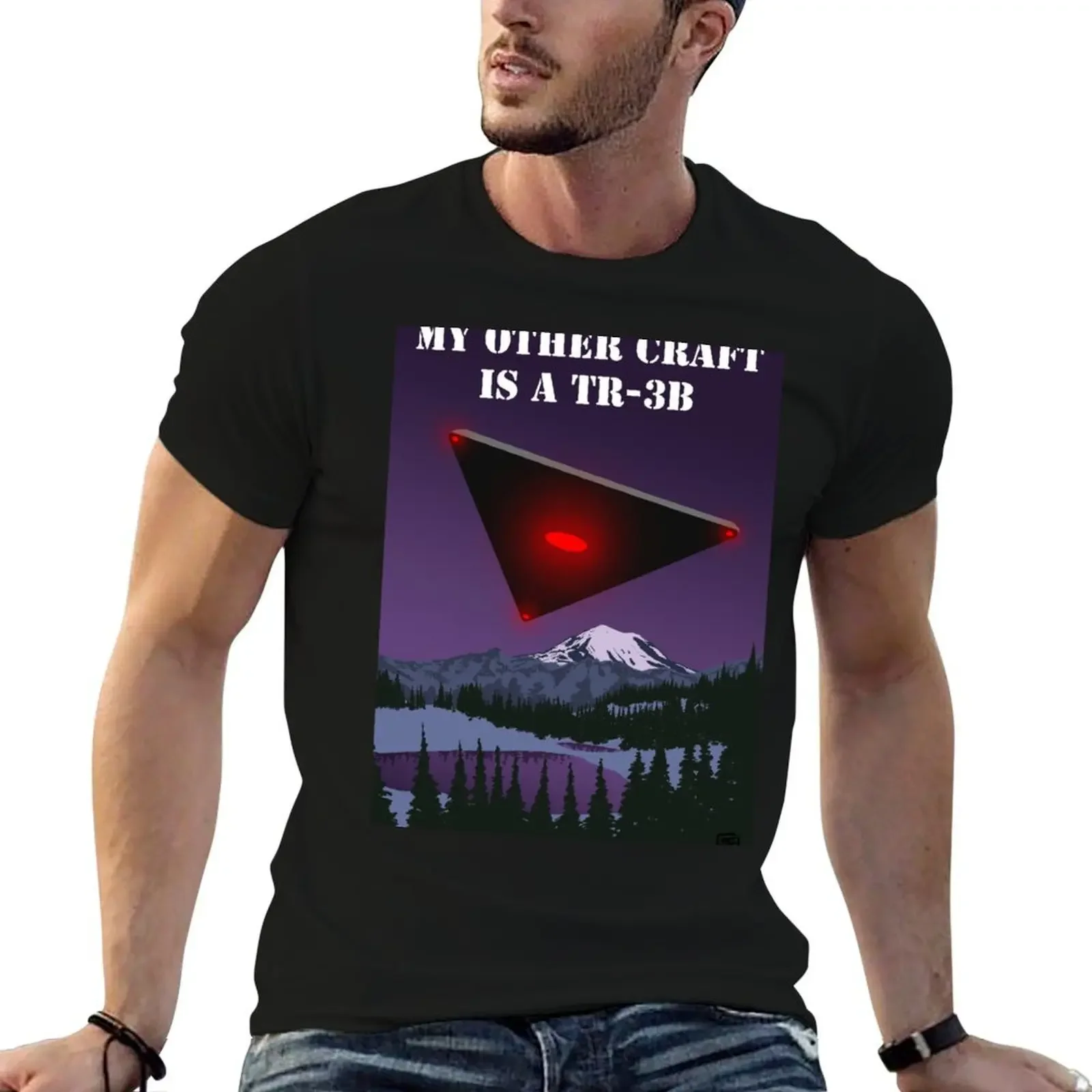 My Other Craft Is A TR-3B T-Shirt anime anime stuff oversized graphic tee mens designer clothes