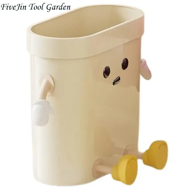 

Garbage bin for home use, high-end feel, toilet with cute style, large capacity, clamp ring, plastic