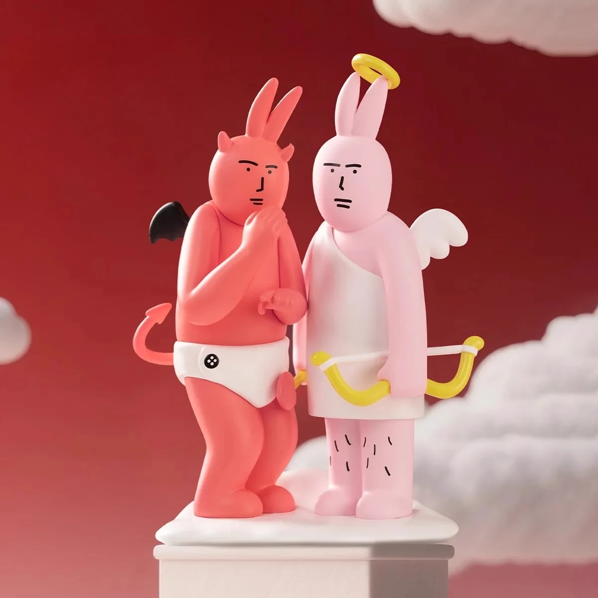 

PLZDOT Pink Rabbit Blind Box - Beautiful Mood Series 2-го поколения, абстрактная художественная игрушка, Коллекционная фигурка, милый подарок для женщин