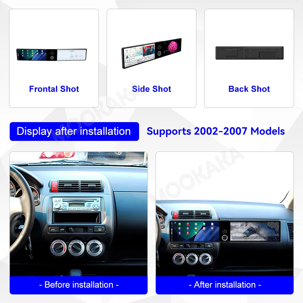 

Автомобильное радио с сенсорным экраном для Honda Fit Everus S1 City 2002-2007, автомобильный мультимедийный радиоприемник с GPS на базе Android, головное устройство