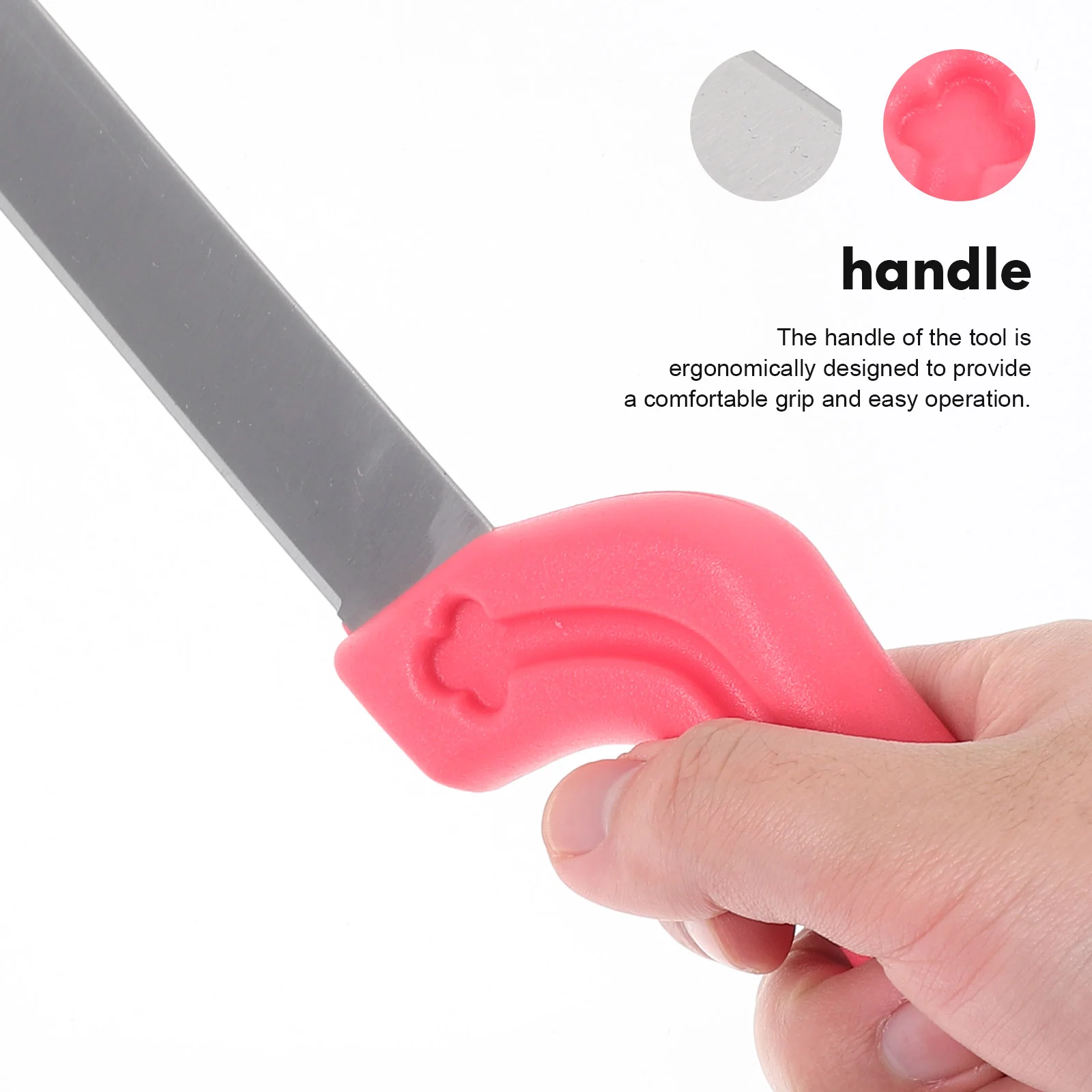 Flower Trowel Portable Floral Foam Cutting Tool for Brick Mud Handheld Stainless Steel Plastic Knife Block