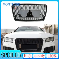 Modified For A7 Front Grill For A7 S7 2009 2010 2011 2012 2013 2014 2015 Auto Grille Front Bumper Mesh Cover Racing Grills
