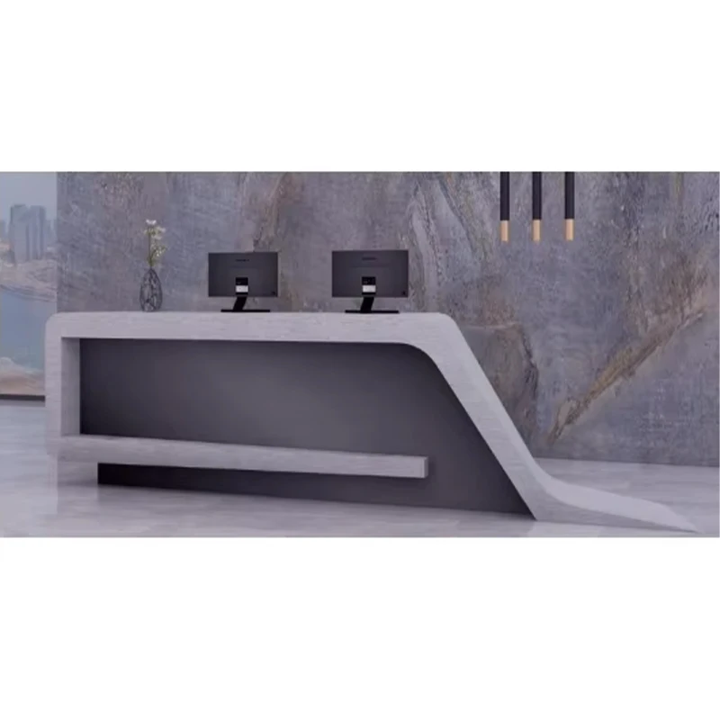 *Customizable Front Desk Reception Desk for Company Hospital Dental Clinic Beauty Salon Bar Counter-Painted in Various Colors