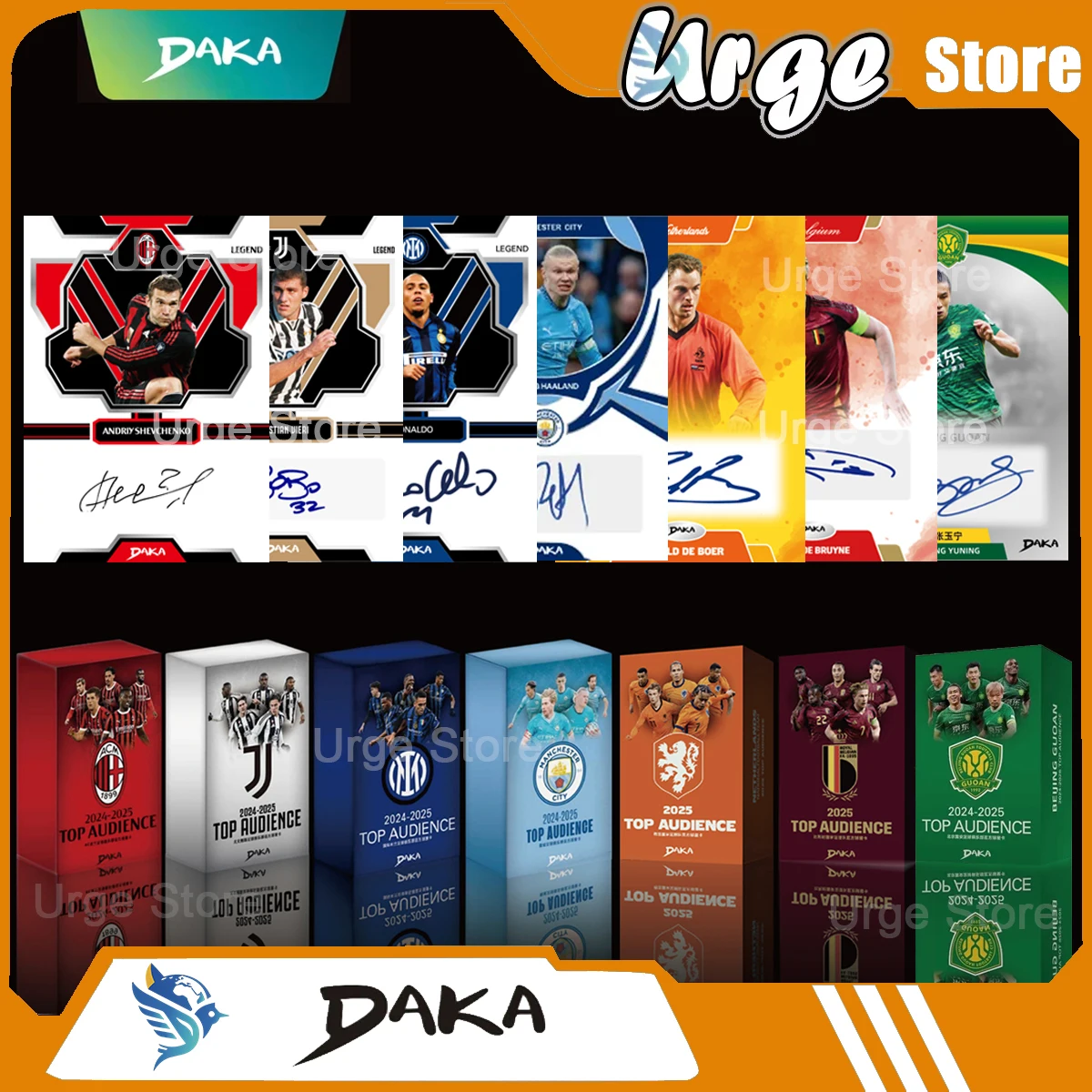 도매 다카 2025-2026 레알 마드리드 바르셀로나 카드 관중 맨체스터 커티 유벤투스 AC 인터밀라노 스타 선수 카드