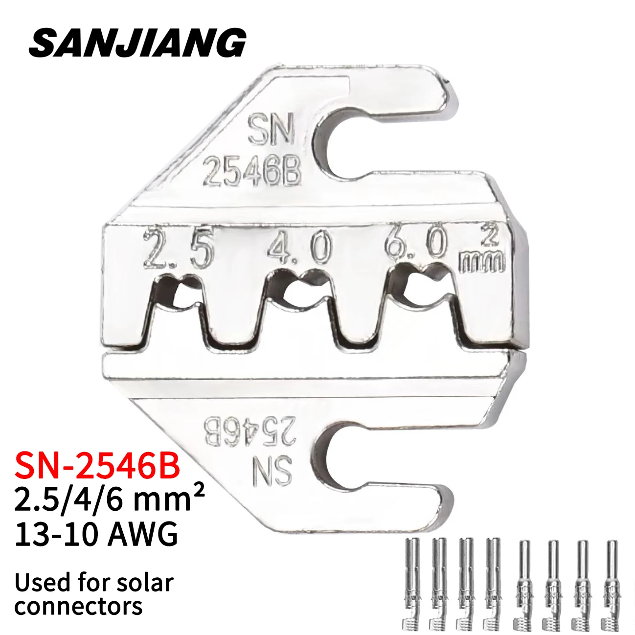 1pc SN Series Jaws For Crimping Pliers,4mm Installation Thickness,Crimp Insulated Tube/Spring Dupont Bare/Spring/Bare Tool