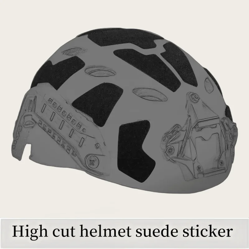 High cut helmet suede sticker Patches Hook and Loop Sticky for FAST Helmet Accessories