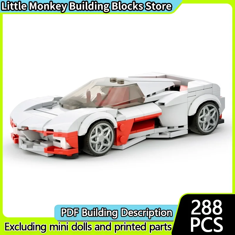 

Speed Racing Car Model MOC Building Bricks Concept Sports Car Modular Technology Children Holiday Gifts Assemble Toys Suit