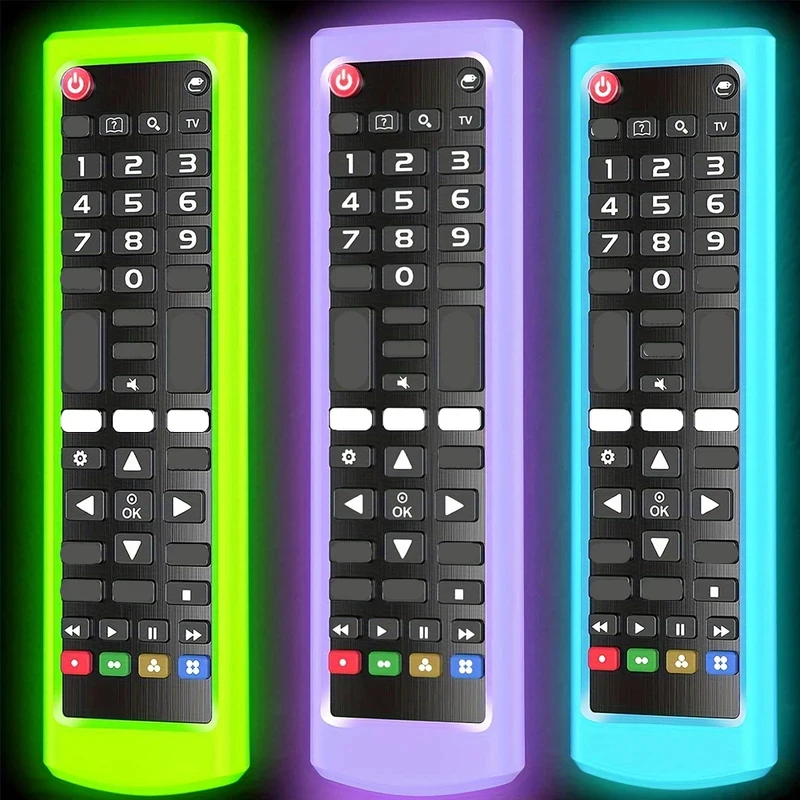 Anti-Slip Luminous Silicone Remote Cover Protective Case Fit LG AKB Series TV Recorder Remote Control
