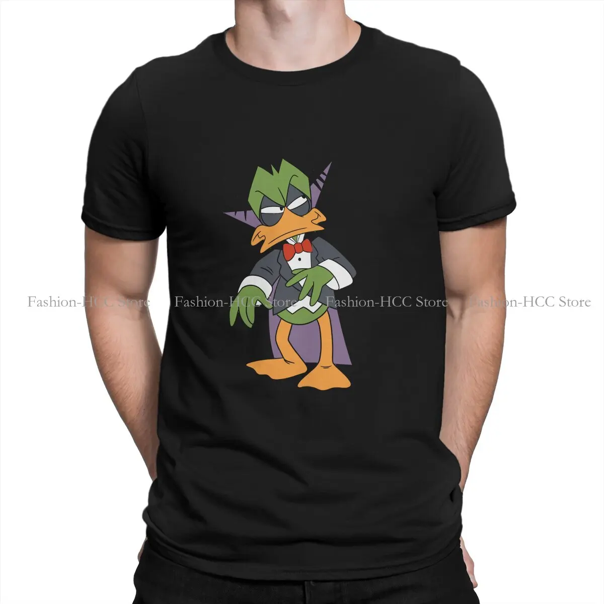 Count Duckula Cartoon TShirt for Men Classic Humor Summer Tee Polyester T Shirt High Quality New Design Loose