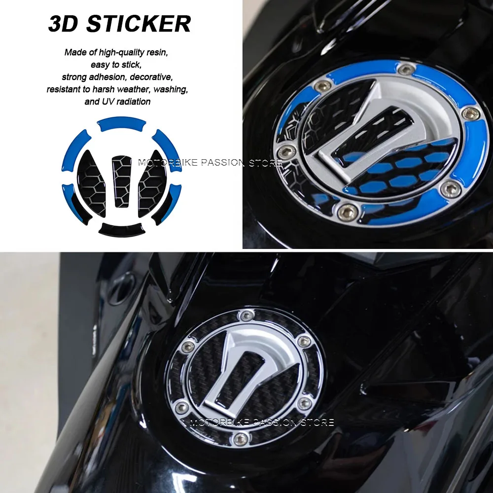 for can-am spyder f3-s Motorcycle Accessories 3D Resin Stickers Oil Tank Protective Pads for can-am fpyder f3-s