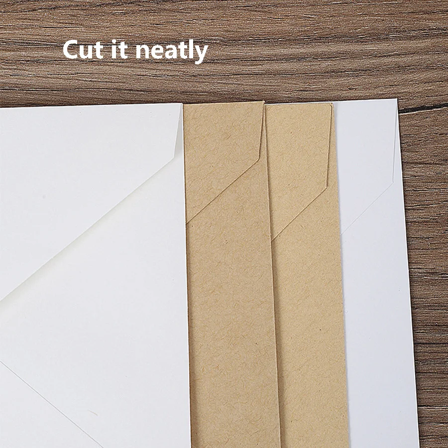 20pcs blank European yellow kraft paper/white kraft paper envelope, greeting card postcard without words simple envelope