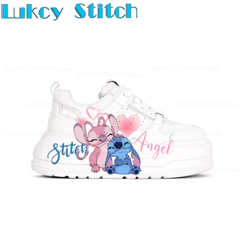 أحذية رياضية نسائية من Stitch لزيادة الارتفاع 6 سم أحذية رياضية كاجوال أحذية رياضية مريحة وخفيفة الوزن 35-40