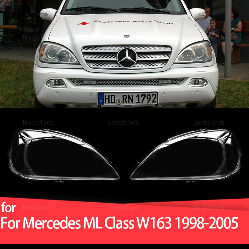 

Автомобильный чехол для фары с абажуром, прозрачный чехол для Mercedes-Benz ML Class W163 1998-2005