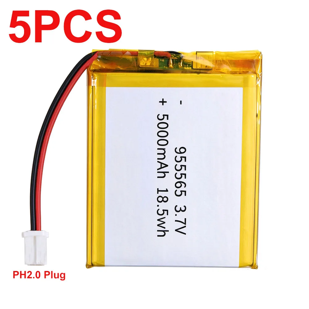 3.7V 5000mAh Polymer Lithium Ion Battery for Power Bank GPSX 100% Real Capacity Long-Lasting Portable Energy Solution