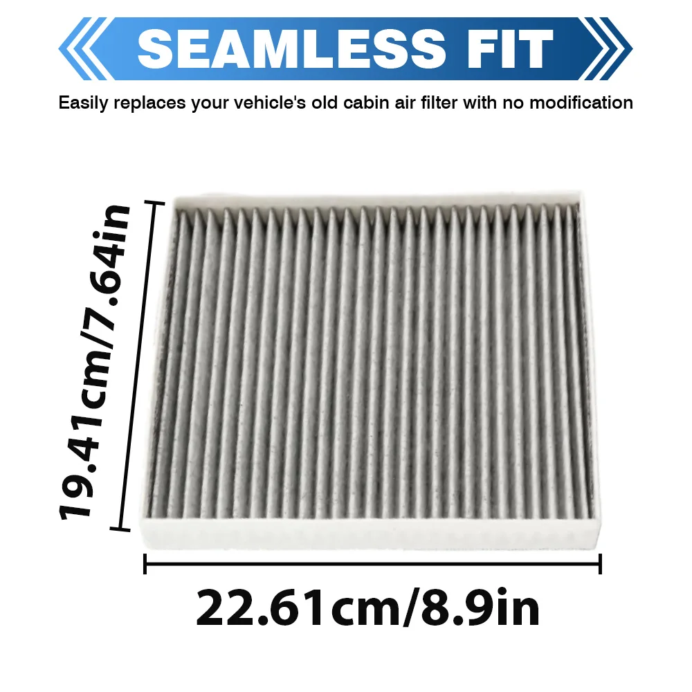 فلتر هواء المقصورة من الكربون المنشط للسيارة Hyundai Sonata 2015–2019 Kia Cadenza 2017–2019 97133-C2000, 6057C, CF12151, C2H79AP000 #3