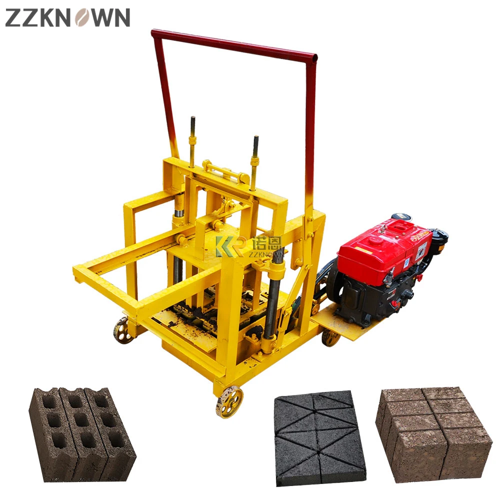 Diesel Concrete Block Machine Manual Concrete Hollow Machine Brick Making Equipment