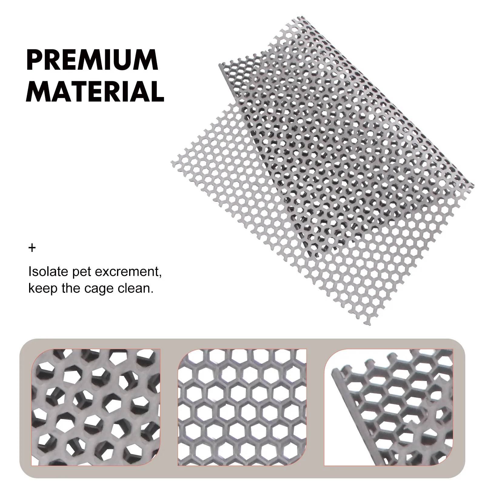 

Mat Dog Drain Pad Durable Leak-Proof Isolation Mesh Base Replacement Pet Cage Isolation Mat Pet Urine Drain Pad Dog Cage Base