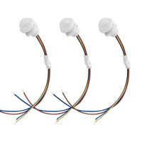 1/2/3/5pcs PIR sensor intelligent detection switch, used for LED lights, bulb ceiling or wall mounted intelligent light switches
