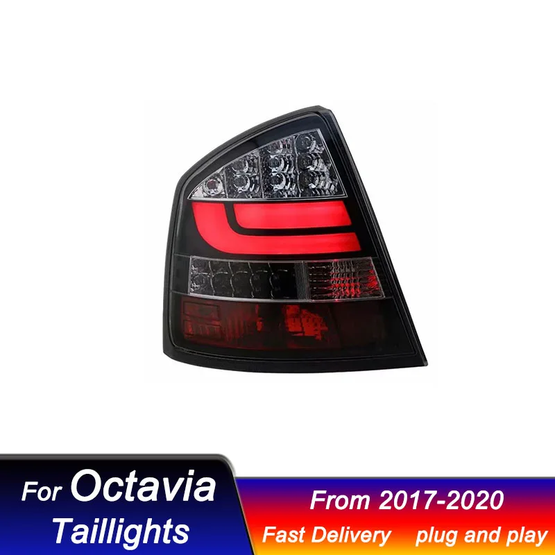 

Стильные задние фонари для SKODA OCTAVIA 2017-2020, дизайн EMARK, полностью светодиодные, с динамическим сигналом поворота, комплект задних фонарей.