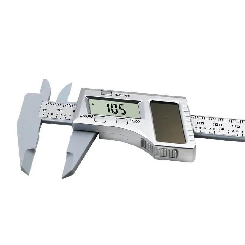 0-150mm LCD Digital Caliper Plastic Solar Vernier Caliper 6-Inch Electronic Depth Measuring Instrument Micrometer Ruler Gauge